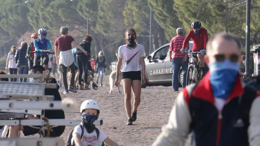 Lasorte Trieste 27/04/20 - Pineta Barcola, Gente, Attività Motoria, Passeggiate, Emergenza Coronavirus