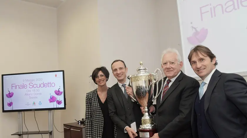 La presentazione della finale scudetto della pallavolo femminile a Trieste