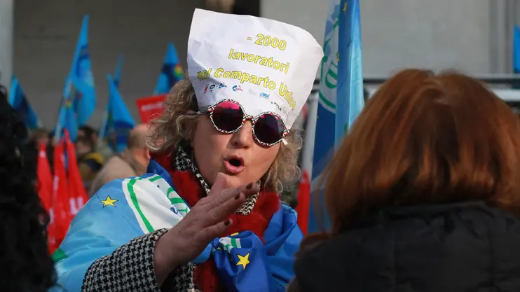 Lasorte Trieste 15/12/15 - Piazza Oberdan, Regione, Manifestazione Sindacati Pubblico Impiego