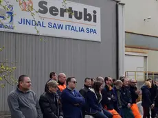 Foto BRUNI 11.04.2018 Sertubi-assemblea operai-sindacati