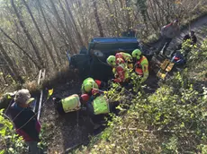 Un intervento degli uomini del Soccorso alpino