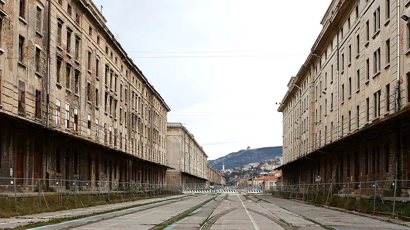 Lasorte Trieste 01/03/23 - Porto Vecchio, Viale fra seconda e terza fila di edifici