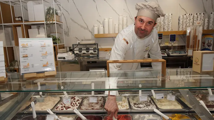 Il gelataio-gourmet Roberto Comelli Foto Marega
