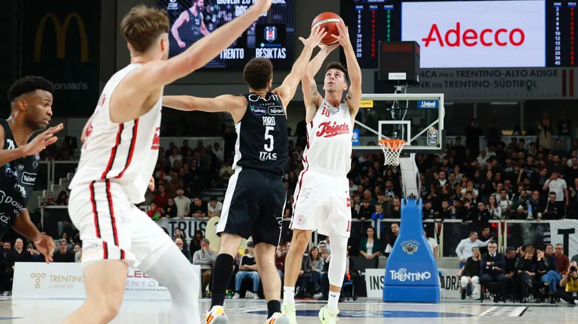 Un momento del match tra Trento e Trieste (Foto Ciamillo/Lasorte)