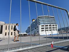 La Costa Deliziosa ormeggiata a Trieste. Foto Francesco Bruni