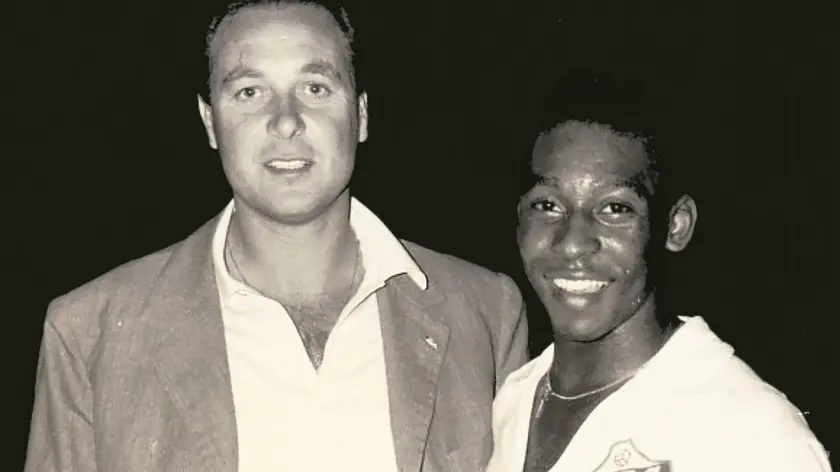 Ettore Trevisan con Pelè