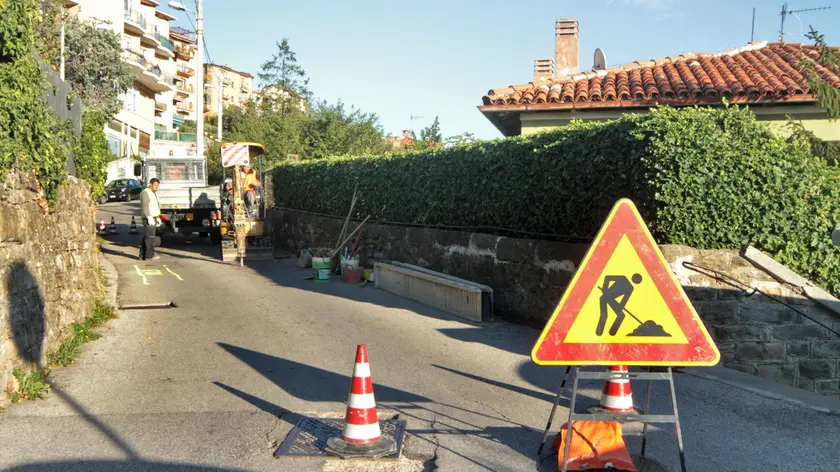 Un segnale di lavori in corso