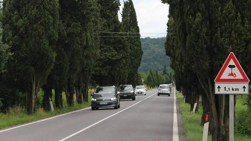 La strada dove si è verificato l'incidente (Bumbaca)