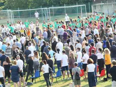 Bumbaca Gorizia 30_07_2020 Funerale Stefano Borghes campo sportivo Azzurra arrivo persone ed inizio Messa © Foto Pierluigi Bumbaca