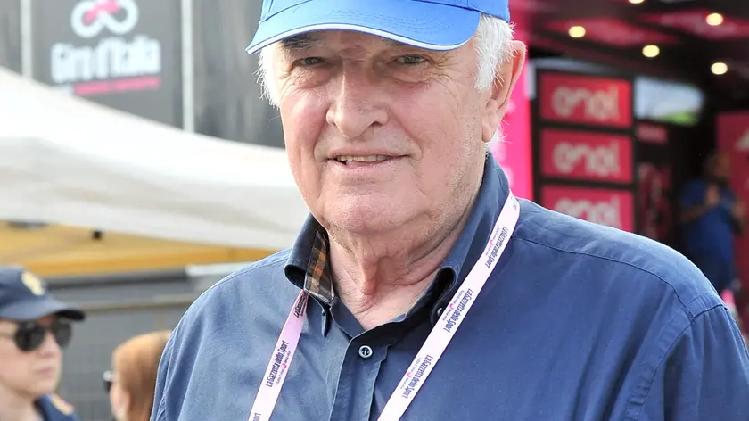 Enzo Cainero a Castelmonte il 27 Maggio 2022 per il Giro d'Italia 2022. Foto Petrussi
