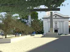 Un rendering che mostra come cambierà piazza San Rocco a Gorizia