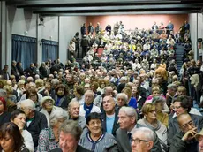 Silvano Trieste 15/11/2014 Stazione Marittima, ricordo di Giorgio Almirante, con donna Assunta Almirante