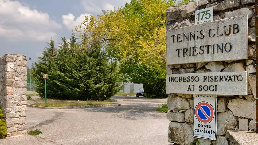 L’ingresso del Tennis Club Triestino a Padriciano