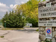 L’ingresso del Tennis Club Triestino a Padriciano