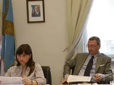 Debora Serracchiani (Presidente Friuli Venezia Giulia) e Sergio Bolzonello (Vicepresidente FVG e assessore Attività produttive) con le parti sociali su "Rilancimpresa", il Piano di sviluppo del settore industriale in Friuli Venezia Giulia - Trieste 09/06/2014