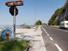 Un tratto della strada Costiera in una foto d'archivio