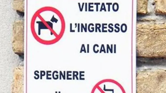 GRADO - divieto accesso in basilica ai cani