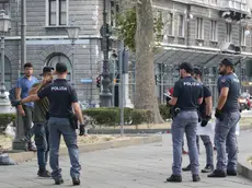 Poliziotti in piazza Libertà in una foto di repertorio