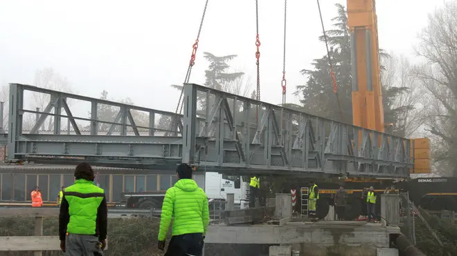 Bonaventura Monfalcone-13.12.2013 Posa ponte sul Brancolo-Staranzano-foto di Katia Bonaventura