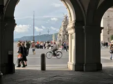 Un suggestivo scorcio di piazza Unità