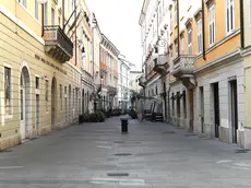 Via Torino deserta (Foto Bruni)