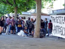 Foto Bruni 31.05.14 Piazza Garibaldi:centri sociali manifestano