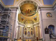 Foto Bruni 28.11.12 Chiesa di Montuzza: i lavori di ristrutturazione interna
