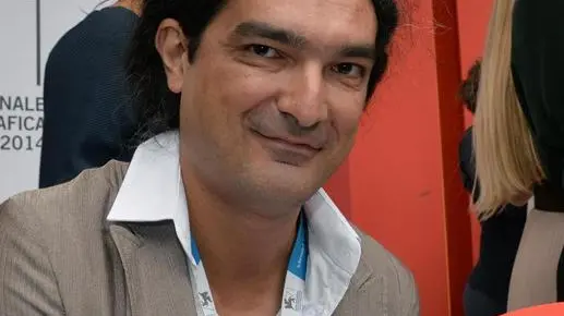 Italian director Ivan Gergolet during the flash mob on Lido for "Dancing with Maria" during the 71th annual Venice International Film Festival, Venice 31 august 2014. The movie, by italian director Ivan Gergolet, is presented in Settimana della Critica section at the festival that runs from 27 august to 06 september 2014. ANSA/ANDREA MEROLA