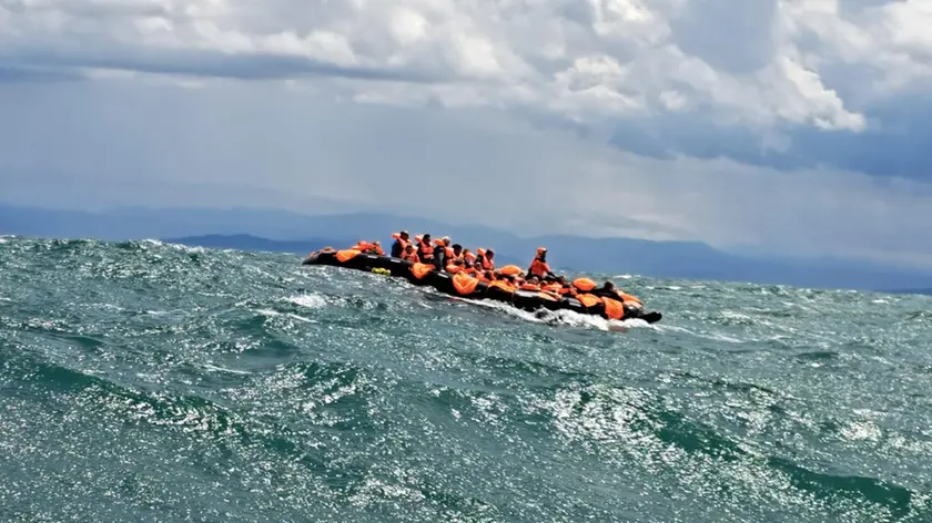 Il salvataggio dei naufraghi al largo di Grado