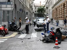 I motorini danneggiati (foto Massimo Silvano)