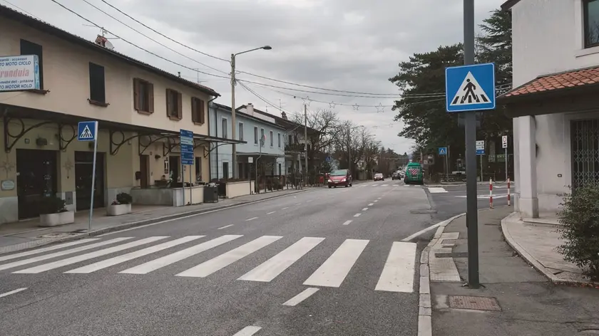 Una strada di Opicina