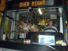 Un bus dell'Overnight in una foto di archivio