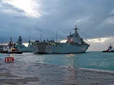 Silvano Trieste 2018-10-30 L'arrivo a Trieste di nave San Marco all'ormeggio vicino alla Luigi Rizzo