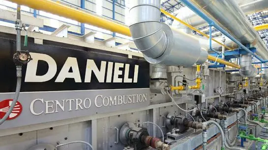 L'interno dello stabilimento Danieli di Buttrio (Udine)