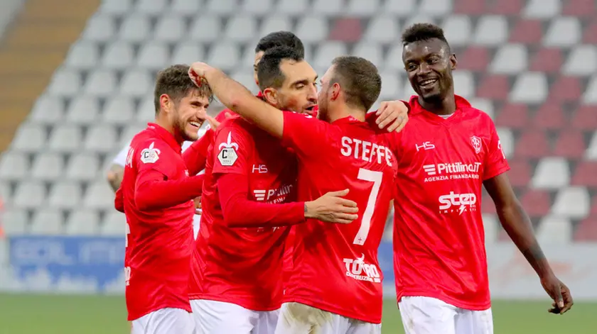 Lasorte Trieste 26/01/20 - Serie C, Triestina - Cesena, Esultanza Paulinho Gol 4 - 1