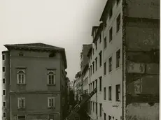 Ultimo residuo del ghetto ebraico in un’immagine del 1939. Fototeca Civici Musei di Storia ed Arte