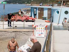 Lavori ai Topolini di Barcola (Foto Massimo Silvano)