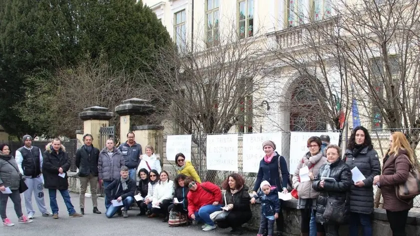 Bumbaca Gorizia 08.03.2016 Protesta scuola Frinta © Fotografia di Pierluigi Bumbaca