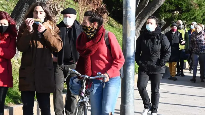 Foto BRUNI 16.01.2021 La camminata di Trieste Futura col dott. Tamburlini