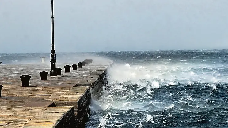 Il golfo di Trieste sferzato dalla bora (Bruni)