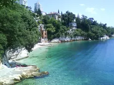 Una splendida spiaggia a Fiume