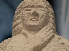 Venzone 05 Novembre 2016 Sculture del coronamento restaurate Copyright Petrussi Foto Press / Bressanutti