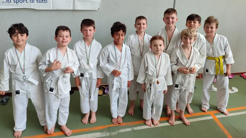 Giovanissimi atleti del Karate Do Trieste
