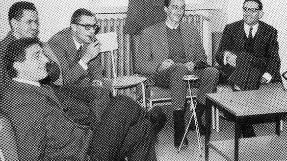 Da sinistra Basaglia assieme a Casagrande, Slavich, Jervis e Pirella