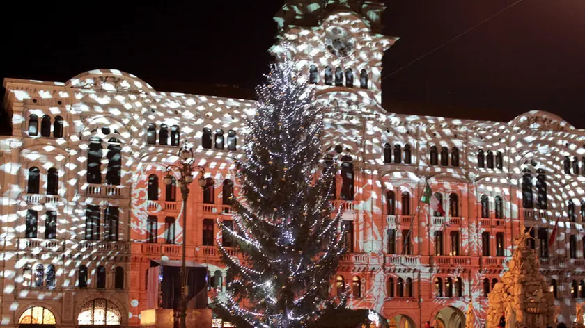 Lasorte Trieste 07/12/13 - Piazza Unità, Inaugurazione Albero di Natale