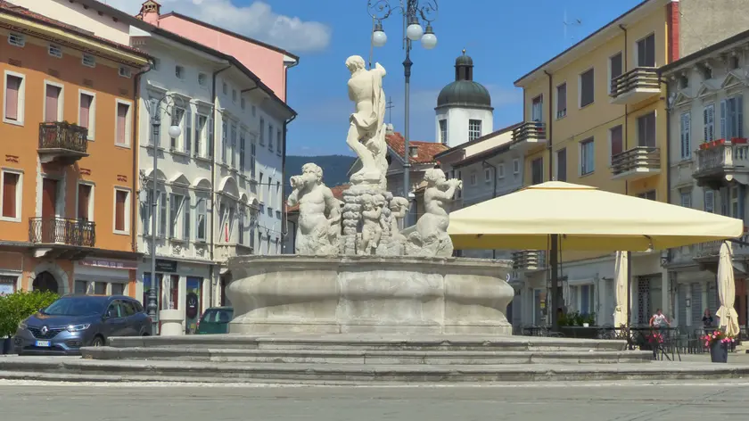 Bumbaca Gorizia 06_09_2020 Piazza Vittoria fontana del Pacassi IL NETTUNO © Foto Pierluigi Bumbaca