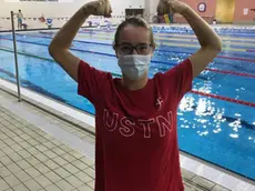 La nuotatrice paralimpica Giorgia Marchi alla Bianchi nella prima gara stagionale