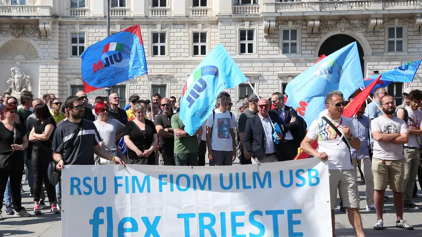 Lasorte Trieste 16/05/22 - Piazza Unita', Mamnifestazione Lavoratori Flex