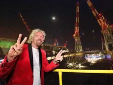 Virgin Group founder, British businessman magnate Sir Richard Branson, poses for a photo during the setting up ceremony of the first cruise ship in the yard of Sestri Ponente, near Genoa, Italy, 31 October 2017. ANSA/LUCA ZENNARO