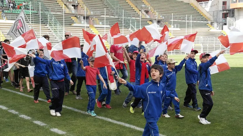 Lasorte Trieste 08/05/16 - Triestina - Venezia, Sfilata delle Scuole Calcio